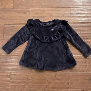 Tommy Hilfiger Girl’s Navy Blue Velvet Dress Size 2T